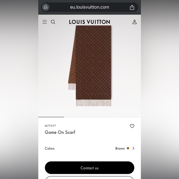 LV Game On Scarf / monogram pattern - Picture 7 of 7